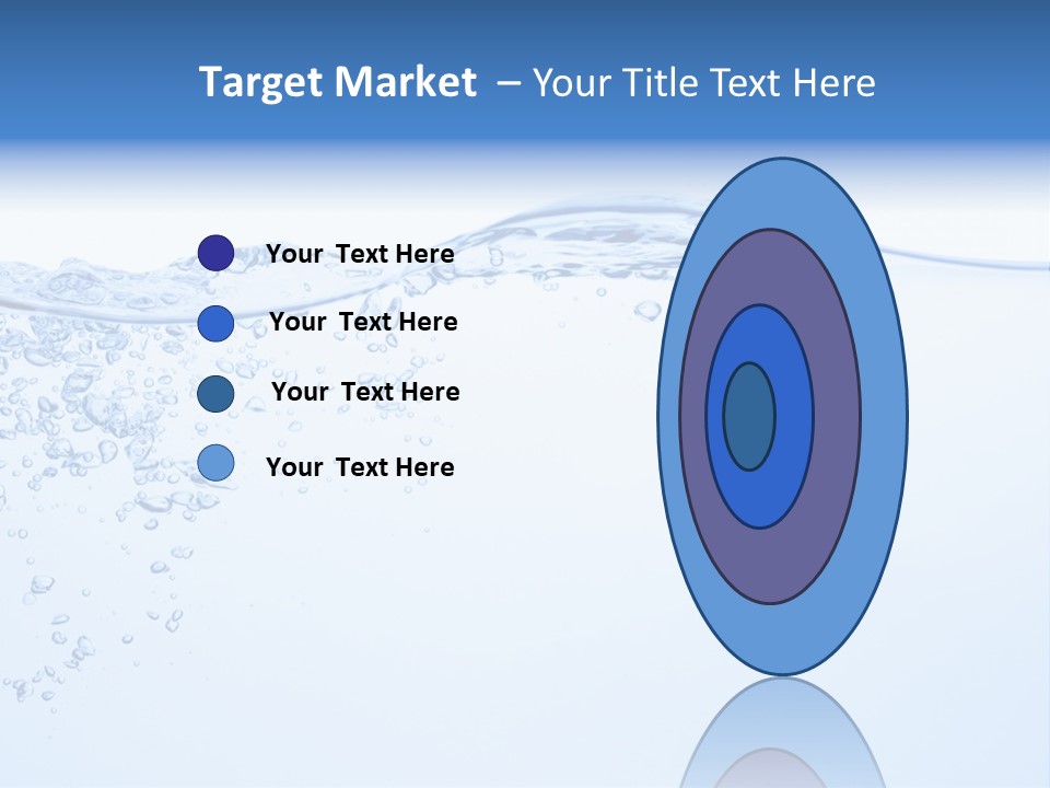A Blue Water Powerpoint Presentation With Bubbles PowerPoint Template
