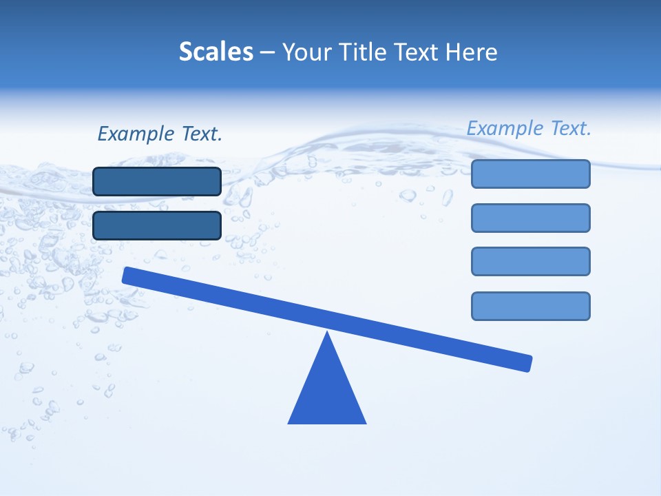 A Blue Water Powerpoint Presentation With Bubbles PowerPoint Template