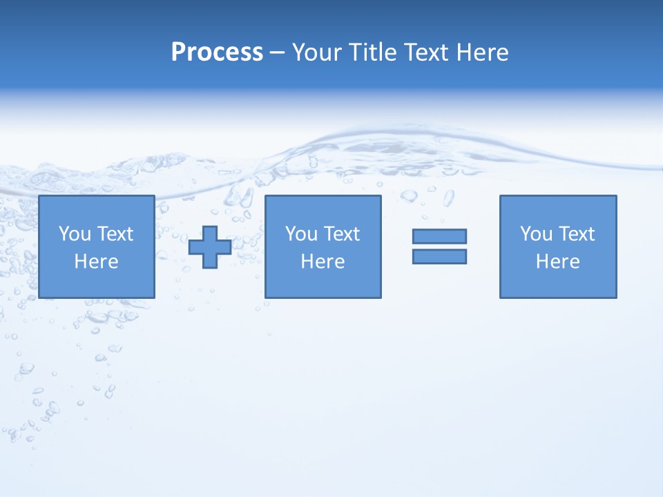 A Blue Water Powerpoint Presentation With Bubbles PowerPoint Template