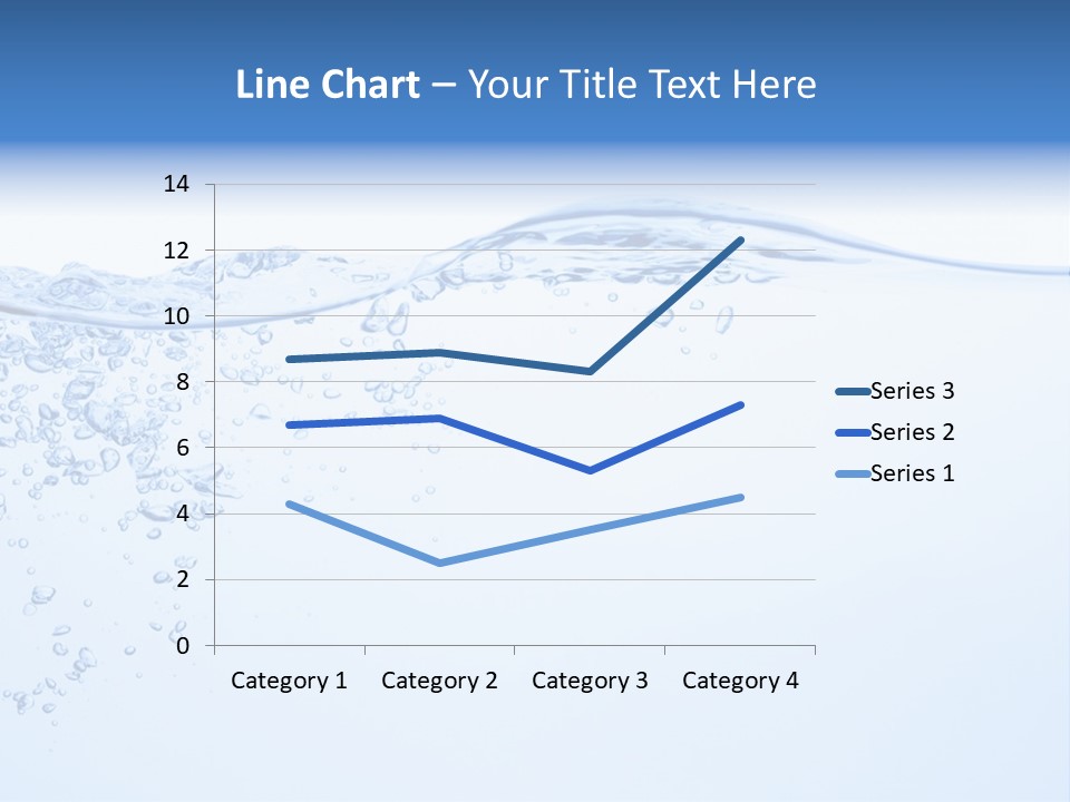 A Blue Water Powerpoint Presentation With Bubbles PowerPoint Template