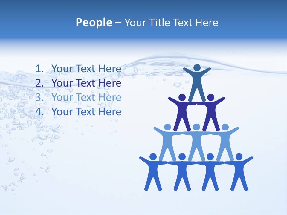 A Blue Water Powerpoint Presentation With Bubbles PowerPoint Template