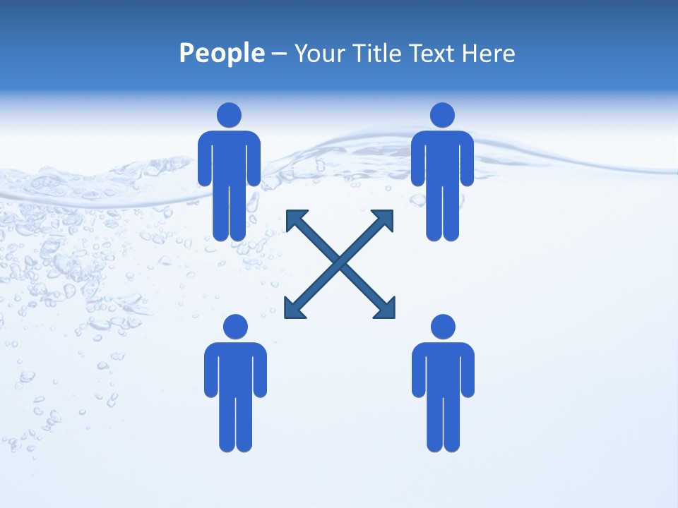 A Blue Water Powerpoint Presentation With Bubbles PowerPoint Template