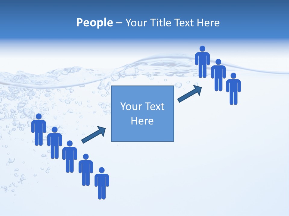 A Blue Water Powerpoint Presentation With Bubbles PowerPoint Template