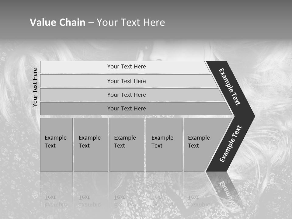 A Beautiful Blond Woman With Long Hair Powerpoint Template PowerPoint Template