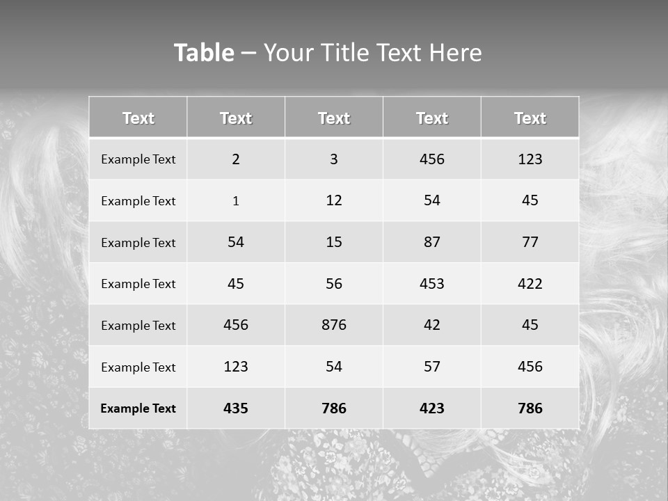 A Beautiful Blond Woman With Long Hair Powerpoint Template PowerPoint Template