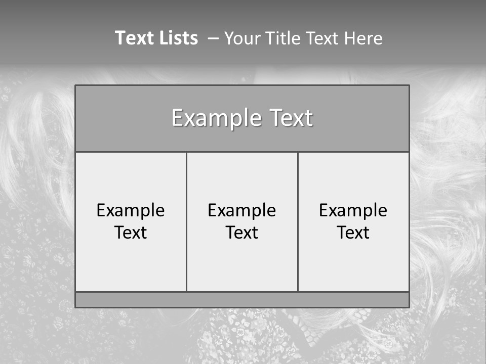 A Beautiful Blond Woman With Long Hair Powerpoint Template PowerPoint Template