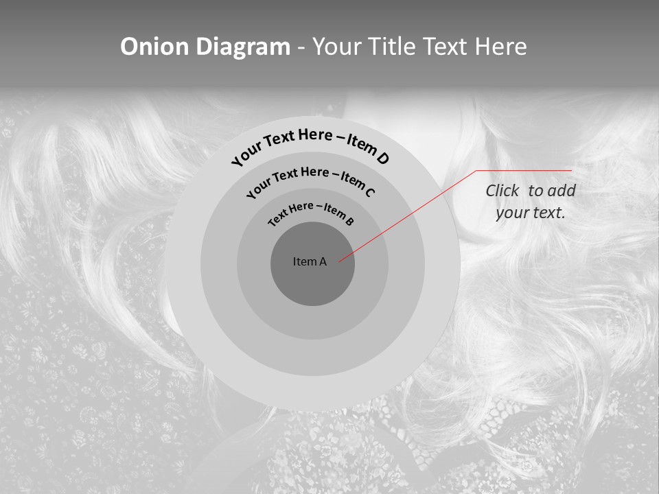 A Beautiful Blond Woman With Long Hair Powerpoint Template PowerPoint Template