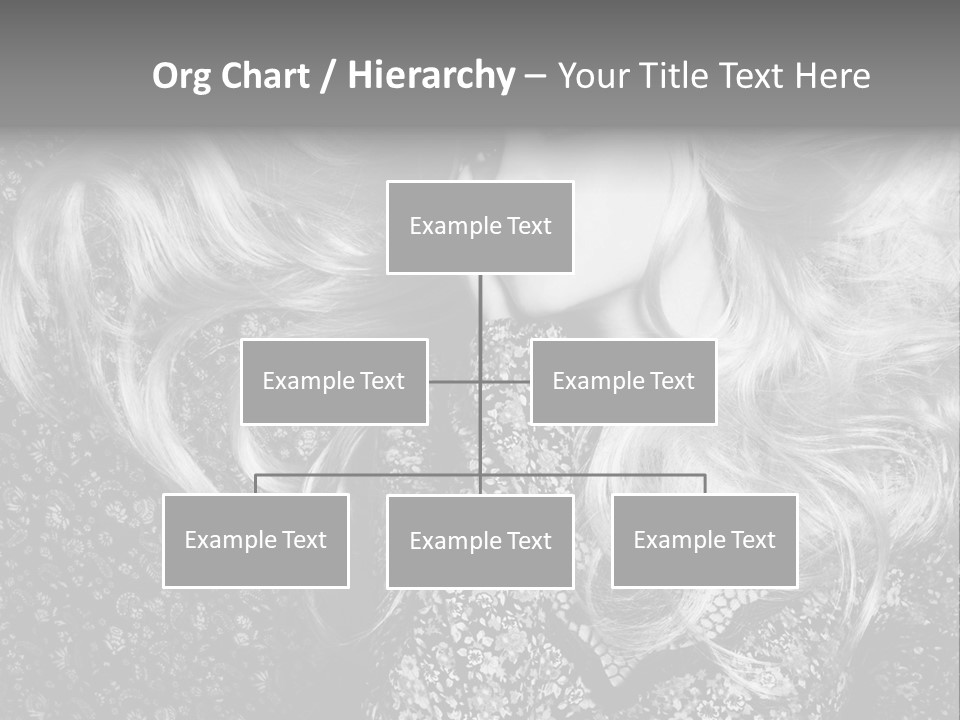 A Beautiful Blond Woman With Long Hair Powerpoint Template PowerPoint Template