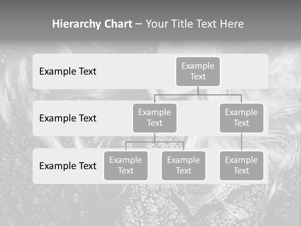 A Beautiful Blond Woman With Long Hair Powerpoint Template PowerPoint Template