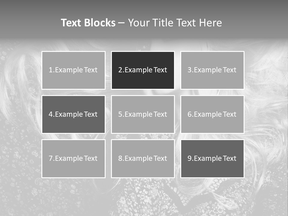 A Beautiful Blond Woman With Long Hair Powerpoint Template PowerPoint Template