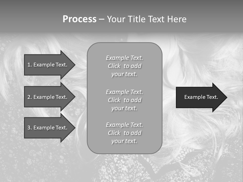 A Beautiful Blond Woman With Long Hair Powerpoint Template PowerPoint Template