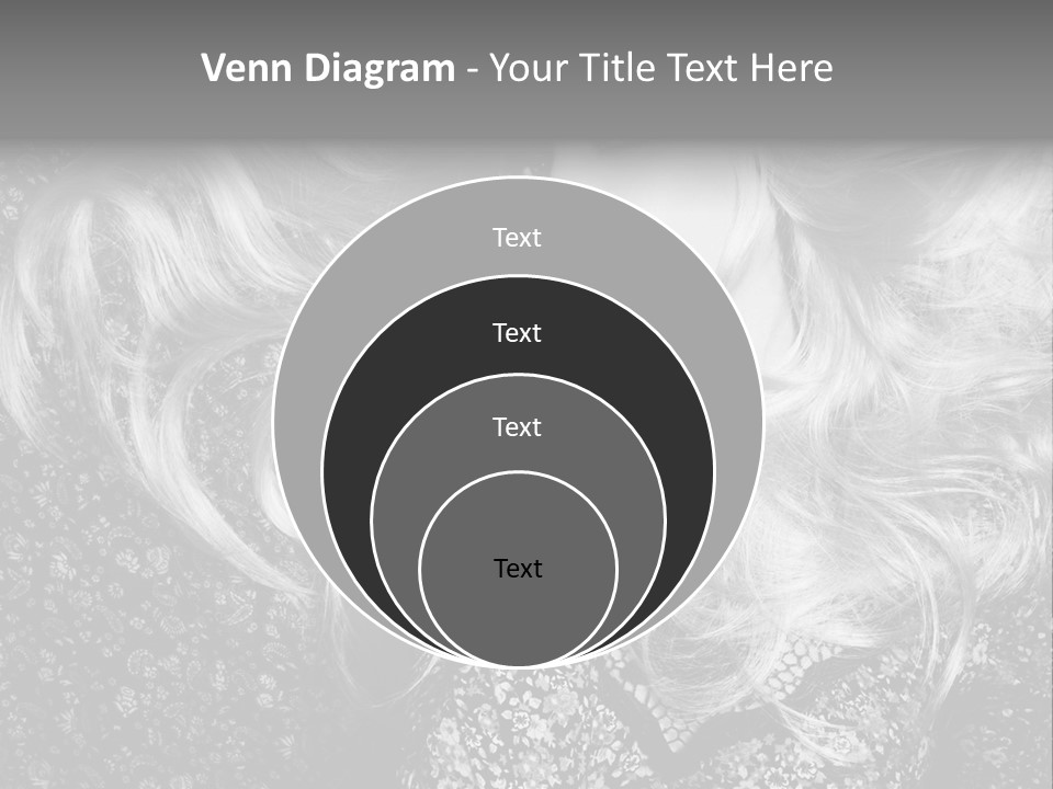 A Beautiful Blond Woman With Long Hair Powerpoint Template PowerPoint Template