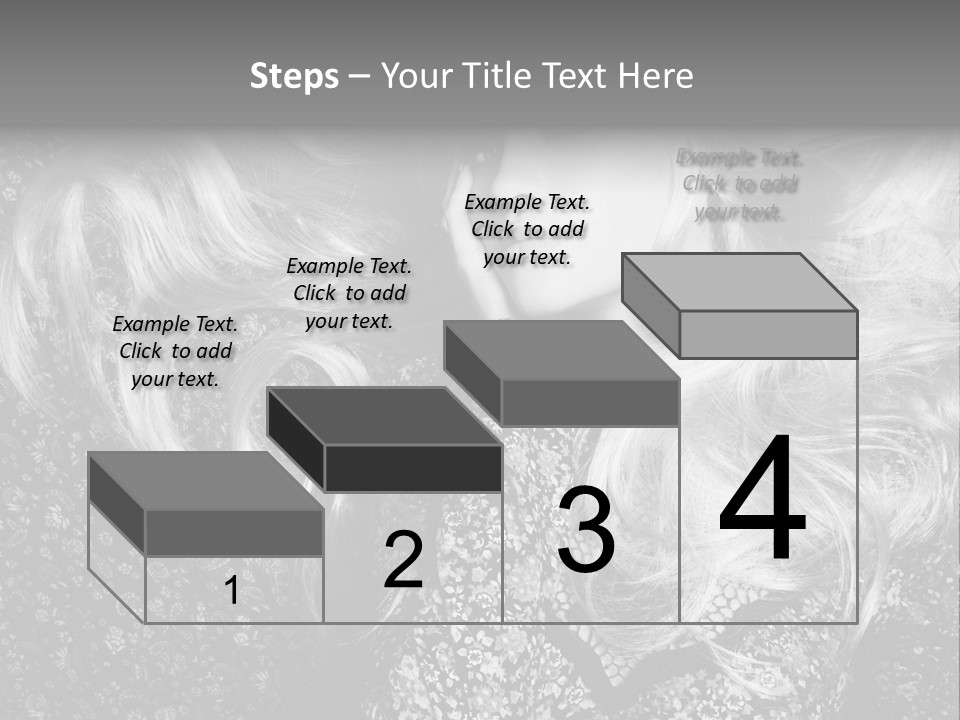 A Beautiful Blond Woman With Long Hair Powerpoint Template PowerPoint Template