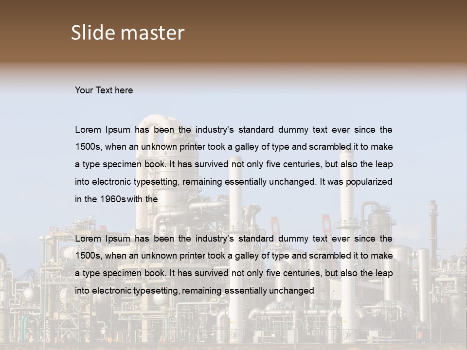 An Industrial Power Plant Powerpoint Presentation Template PowerPoint Template