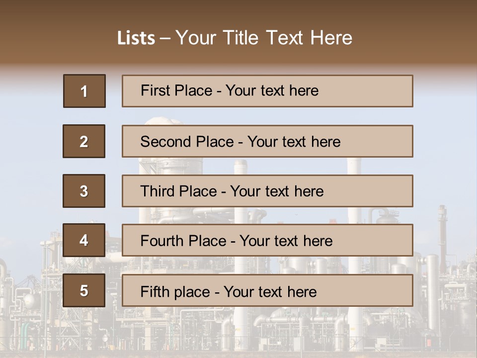 An Industrial Power Plant Powerpoint Presentation Template PowerPoint Template
