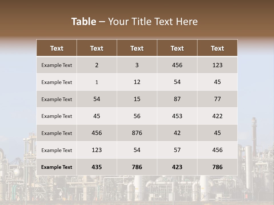 An Industrial Power Plant Powerpoint Presentation Template PowerPoint Template