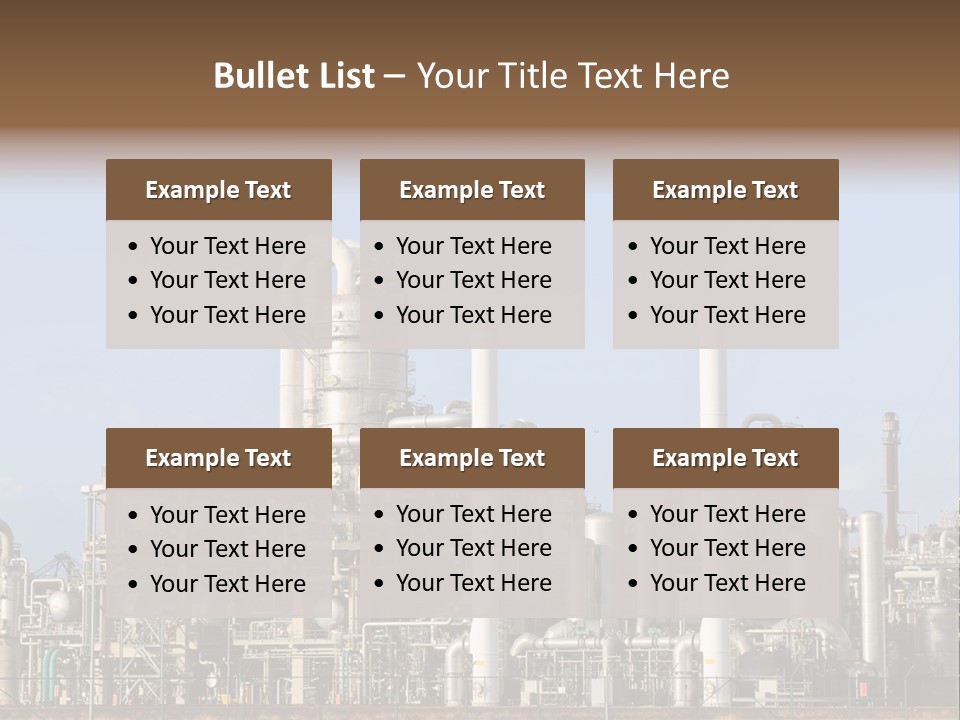 An Industrial Power Plant Powerpoint Presentation Template PowerPoint Template