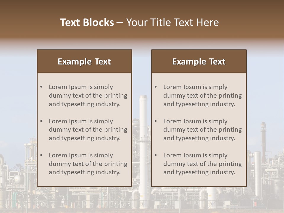 An Industrial Power Plant Powerpoint Presentation Template PowerPoint Template