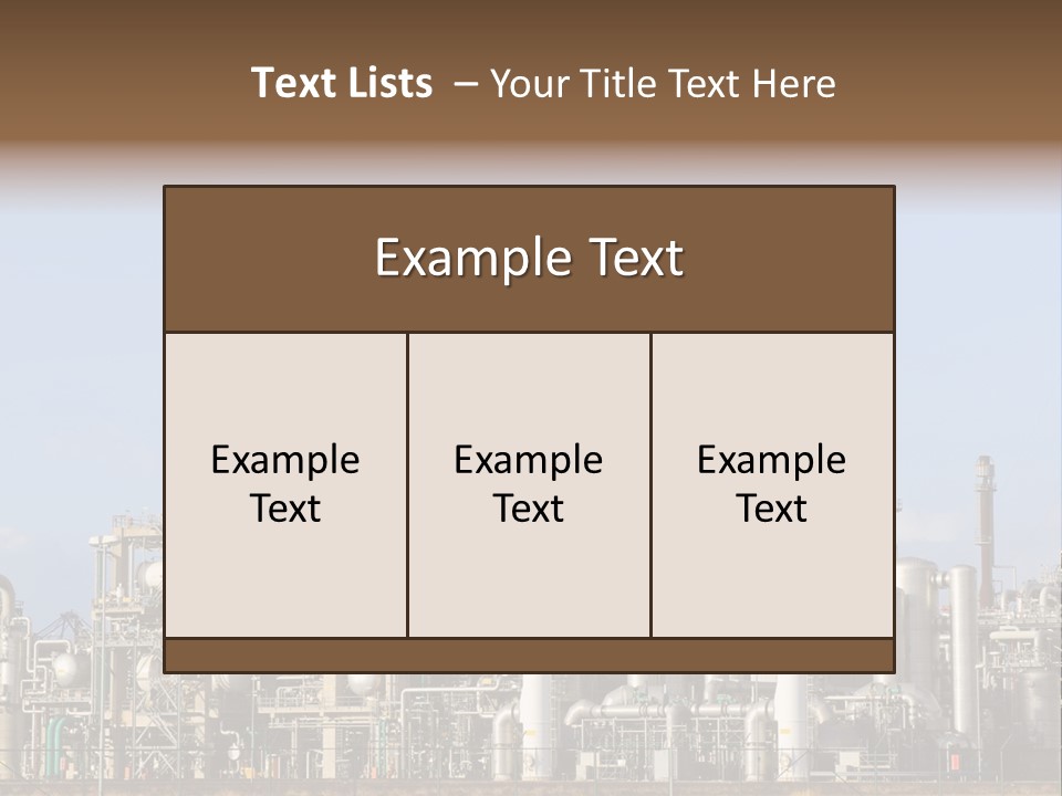 An Industrial Power Plant Powerpoint Presentation Template PowerPoint Template