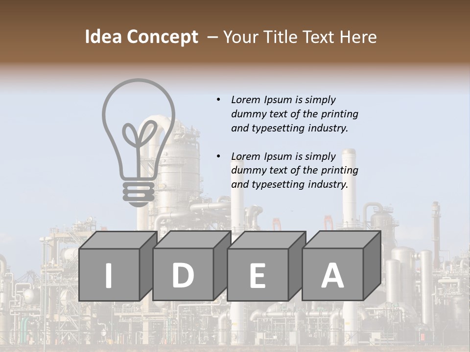 An Industrial Power Plant Powerpoint Presentation Template PowerPoint Template