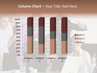 A Group Of Business People Giving Thumbs Up PowerPoint Template