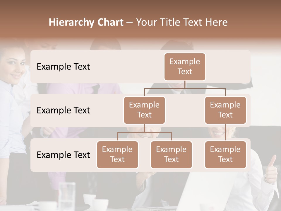 A Group Of Business People Giving Thumbs Up PowerPoint Template