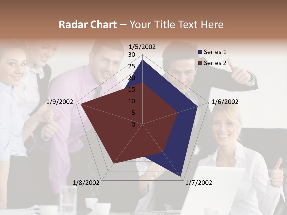 A Group Of Business People Giving Thumbs Up PowerPoint Template