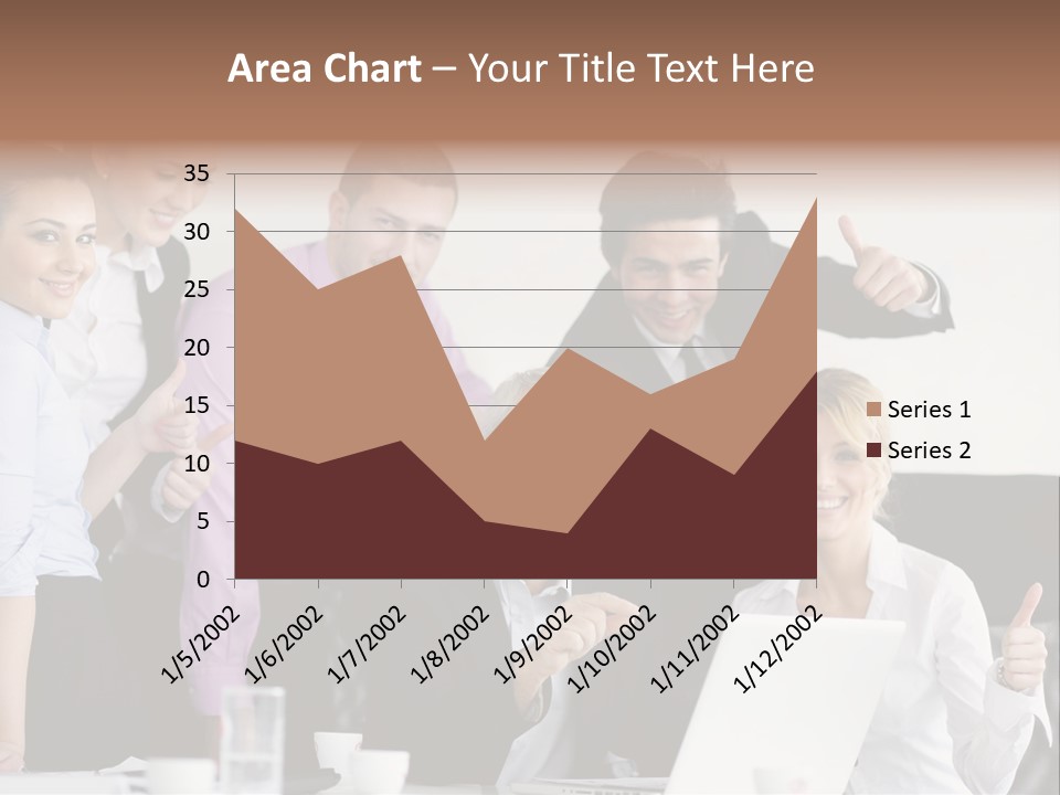 A Group Of Business People Giving Thumbs Up PowerPoint Template