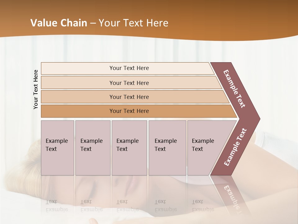 A Woman Sleeping On A Bed With Her Eyes Closed PowerPoint Template