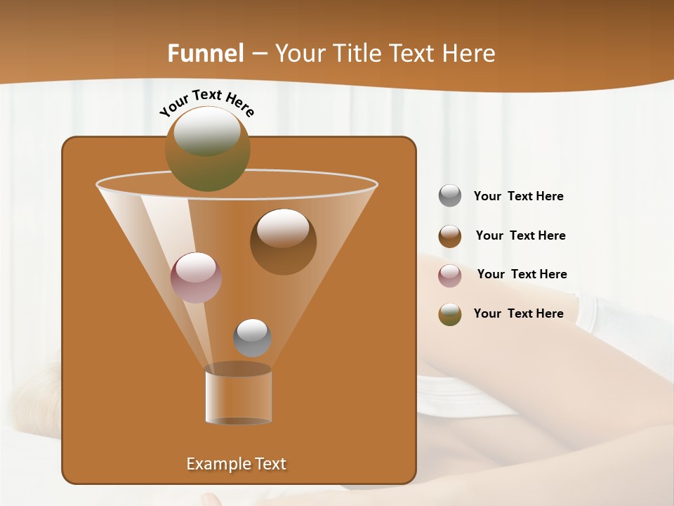 A Woman Sleeping On A Bed With Her Eyes Closed PowerPoint Template