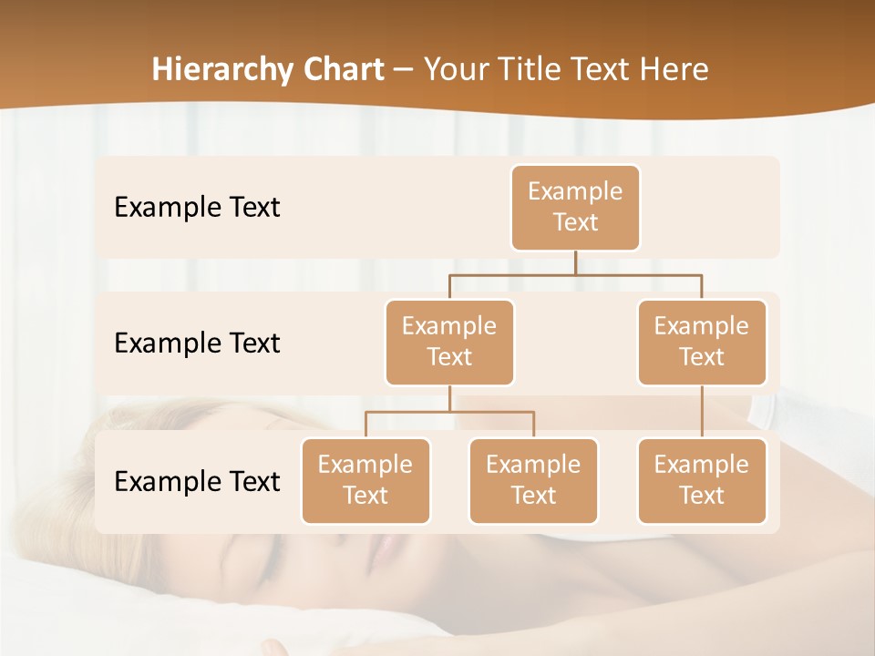 A Woman Sleeping On A Bed With Her Eyes Closed PowerPoint Template