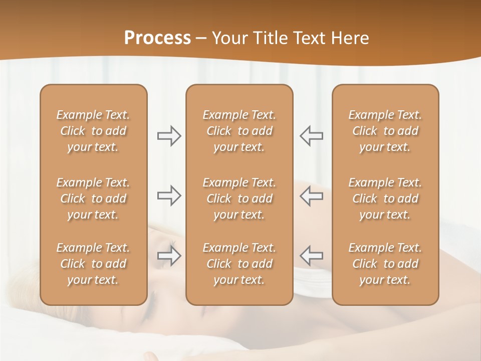 A Woman Sleeping On A Bed With Her Eyes Closed PowerPoint Template