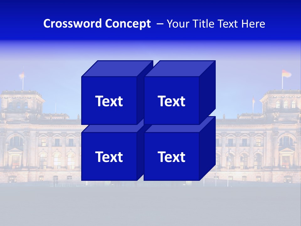A Large Building With A Dome On Top Of It PowerPoint Template
