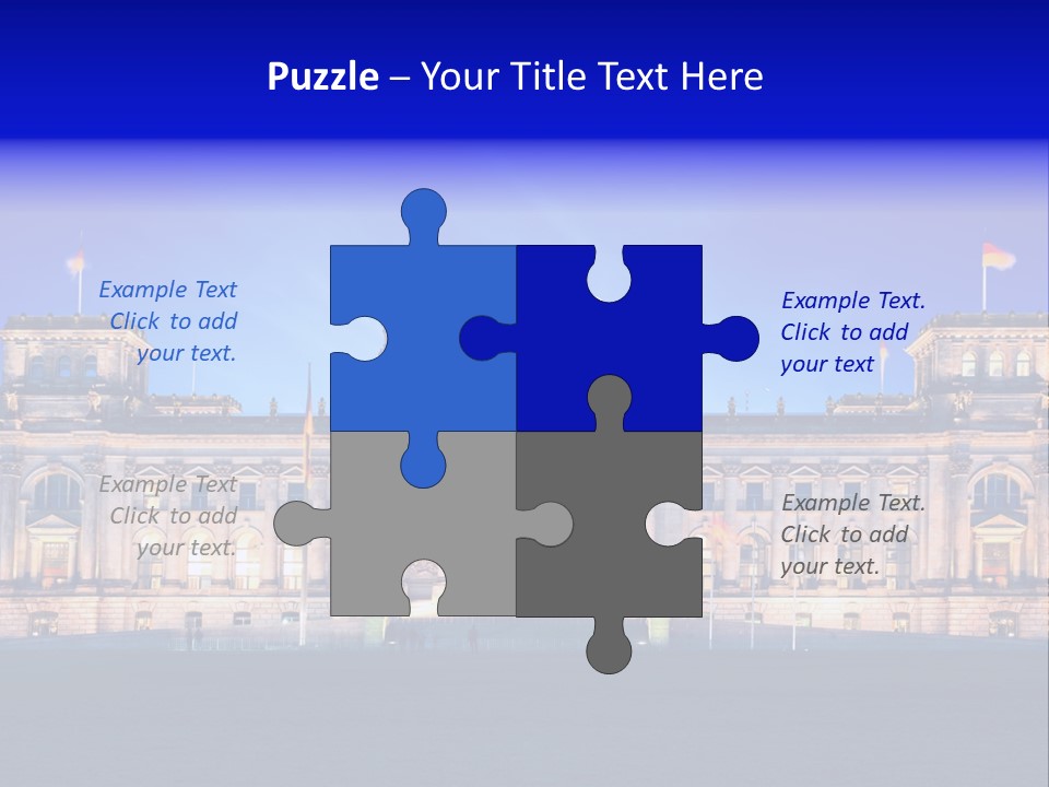 A Large Building With A Dome On Top Of It PowerPoint Template