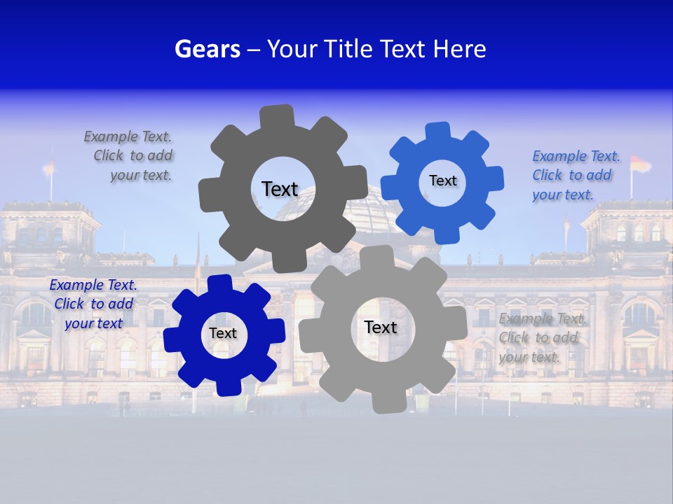 A Large Building With A Dome On Top Of It PowerPoint Template