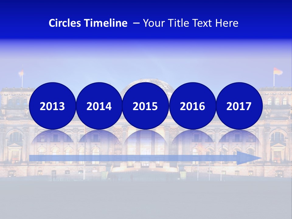 A Large Building With A Dome On Top Of It PowerPoint Template