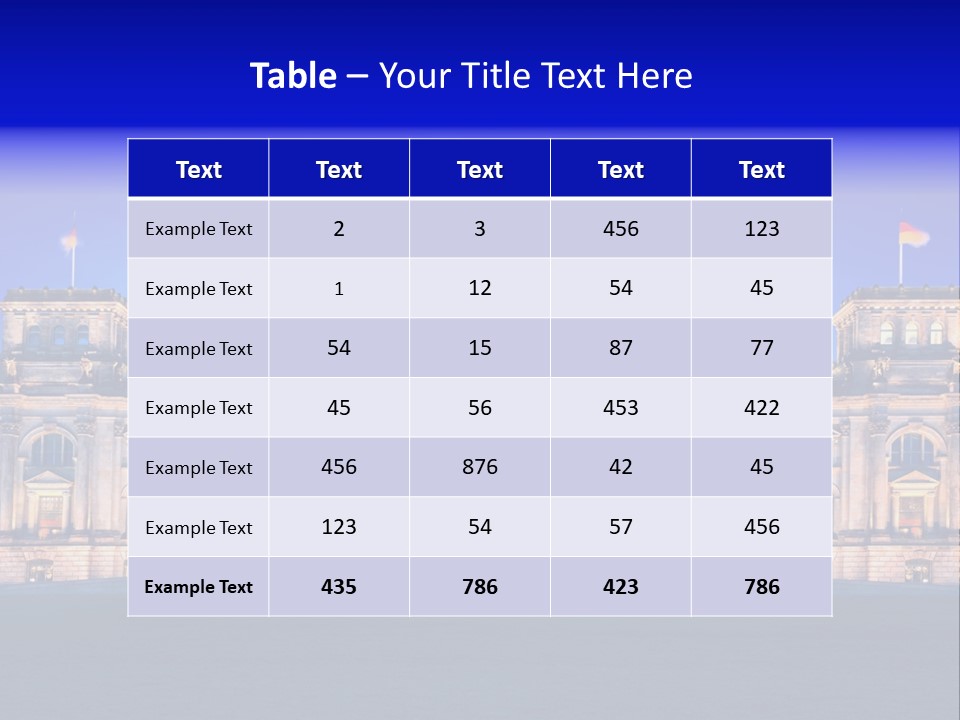 A Large Building With A Dome On Top Of It PowerPoint Template