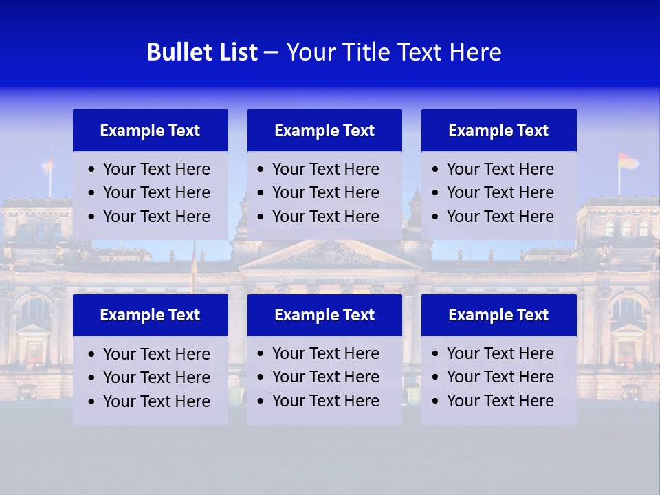 A Large Building With A Dome On Top Of It PowerPoint Template