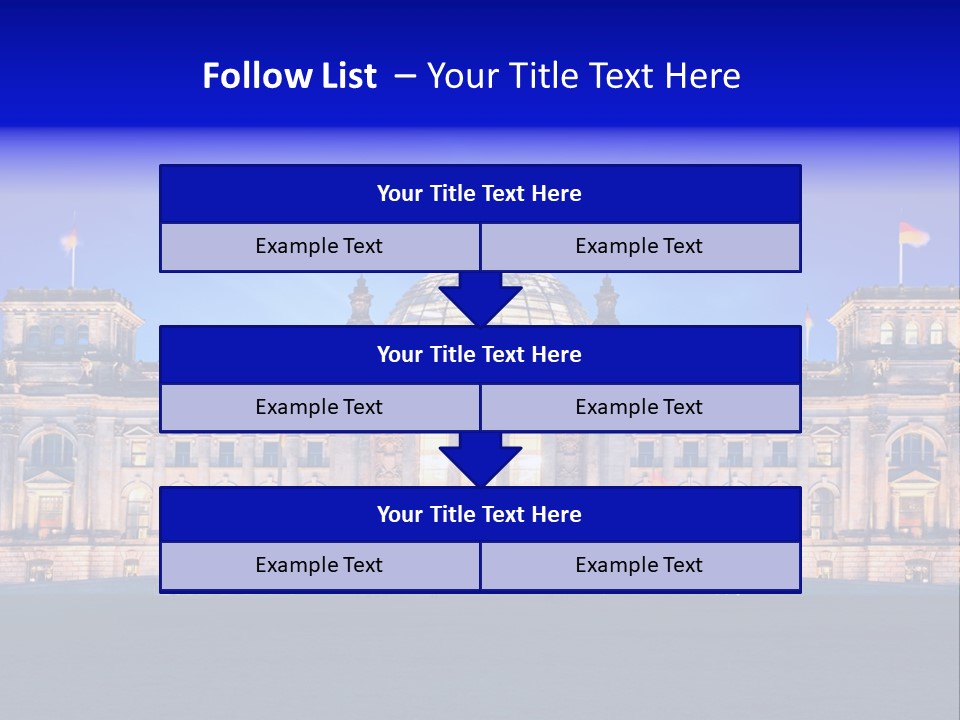 A Large Building With A Dome On Top Of It PowerPoint Template