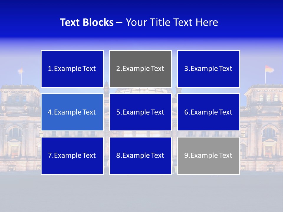 A Large Building With A Dome On Top Of It PowerPoint Template