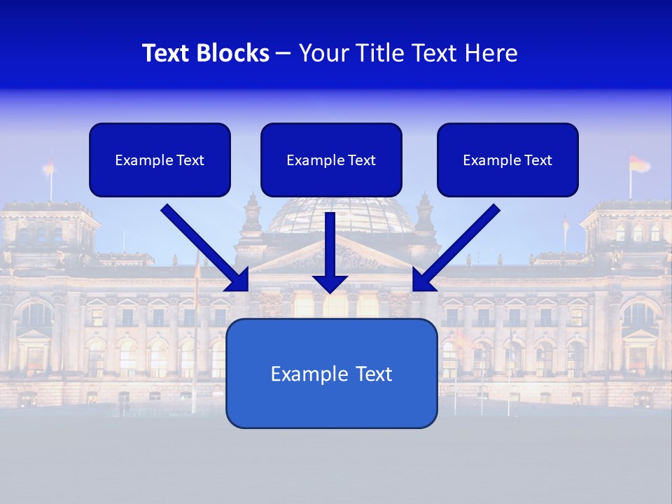 A Large Building With A Dome On Top Of It PowerPoint Template