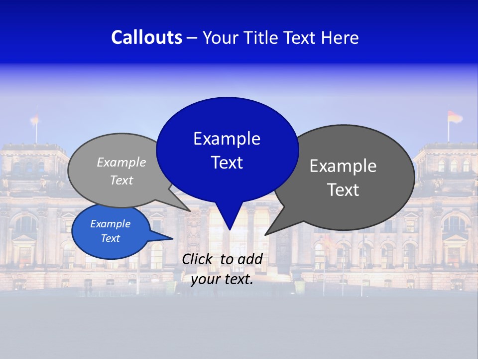 A Large Building With A Dome On Top Of It PowerPoint Template
