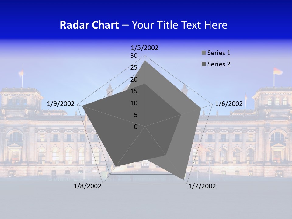 A Large Building With A Dome On Top Of It PowerPoint Template