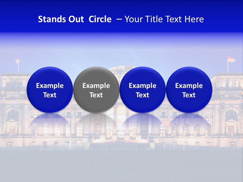 A Large Building With A Dome On Top Of It PowerPoint Template