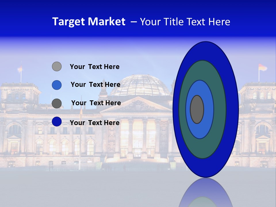 A Large Building With A Dome On Top Of It PowerPoint Template