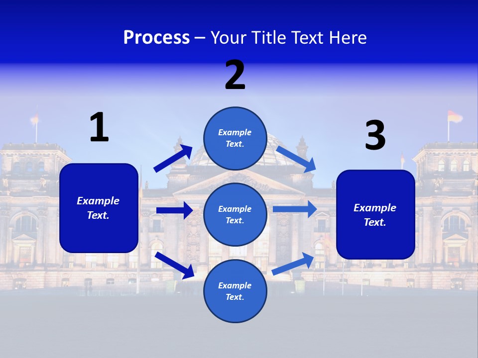 A Large Building With A Dome On Top Of It PowerPoint Template