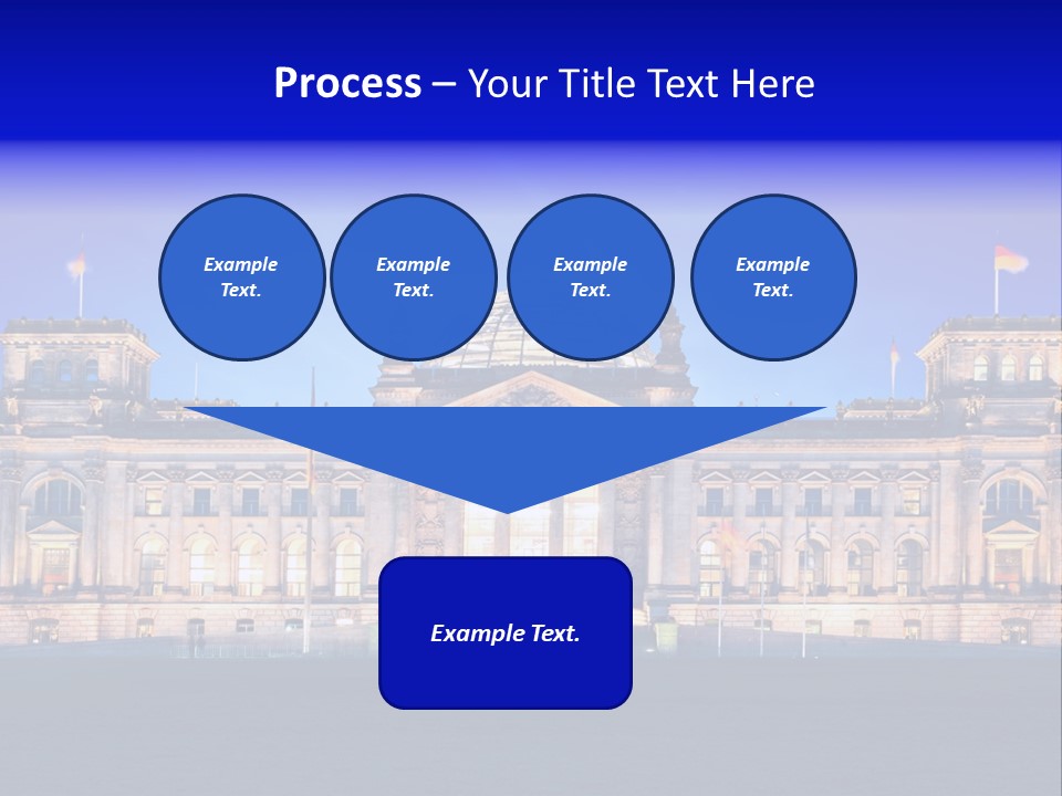 A Large Building With A Dome On Top Of It PowerPoint Template