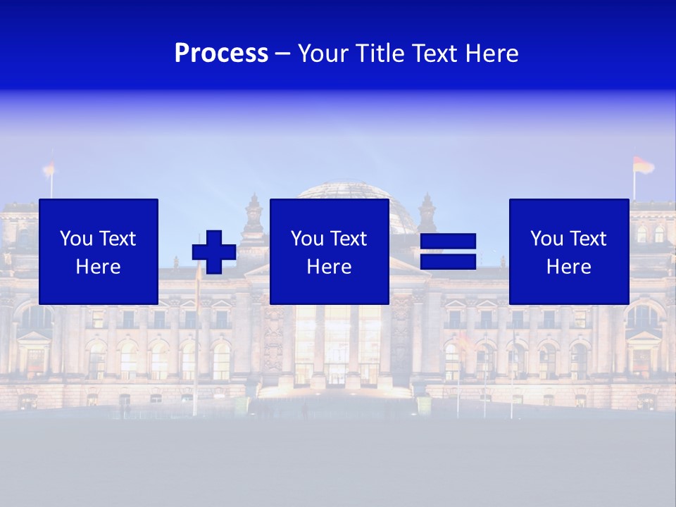 A Large Building With A Dome On Top Of It PowerPoint Template