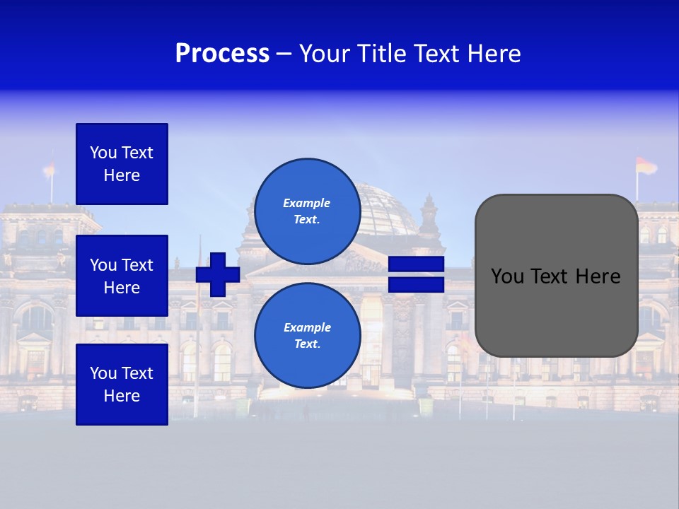 A Large Building With A Dome On Top Of It PowerPoint Template