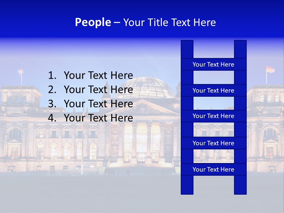 A Large Building With A Dome On Top Of It PowerPoint Template